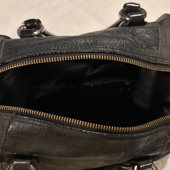 SALE: Authentic Coach Black Leather Purse, 13x10 - Picture 3 of 7